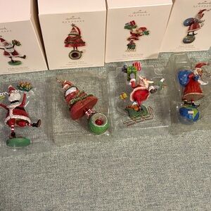 Hallmark Keepsake Ornaments - Festive Red and Green Set